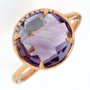 AMETHYST & DIAMOND RING