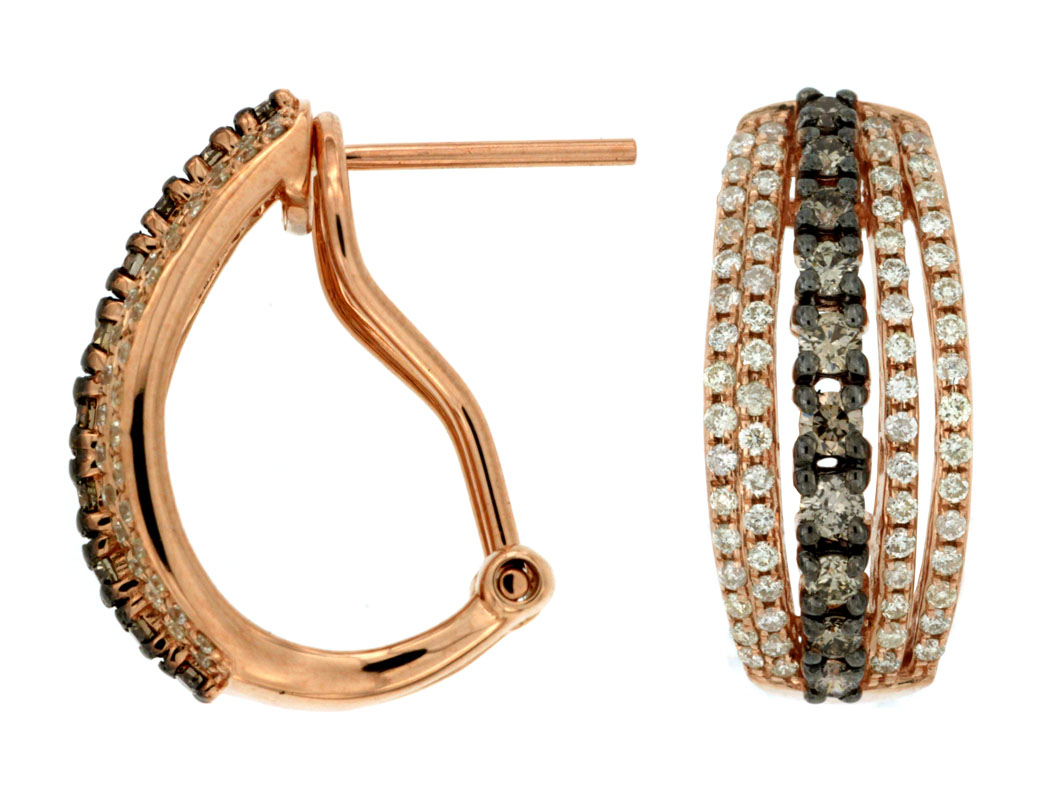 DIAMOND &MOCHA DIAMOND EARRING