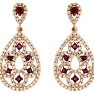 RUBY & DIAMOND EARRING