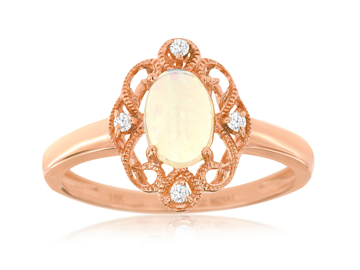 OPAL & DIAMOND RING