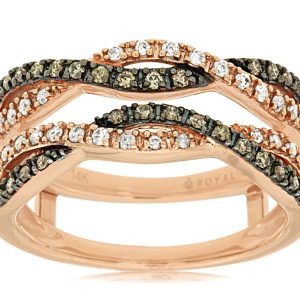 WHITE & MOCHA DIA RING