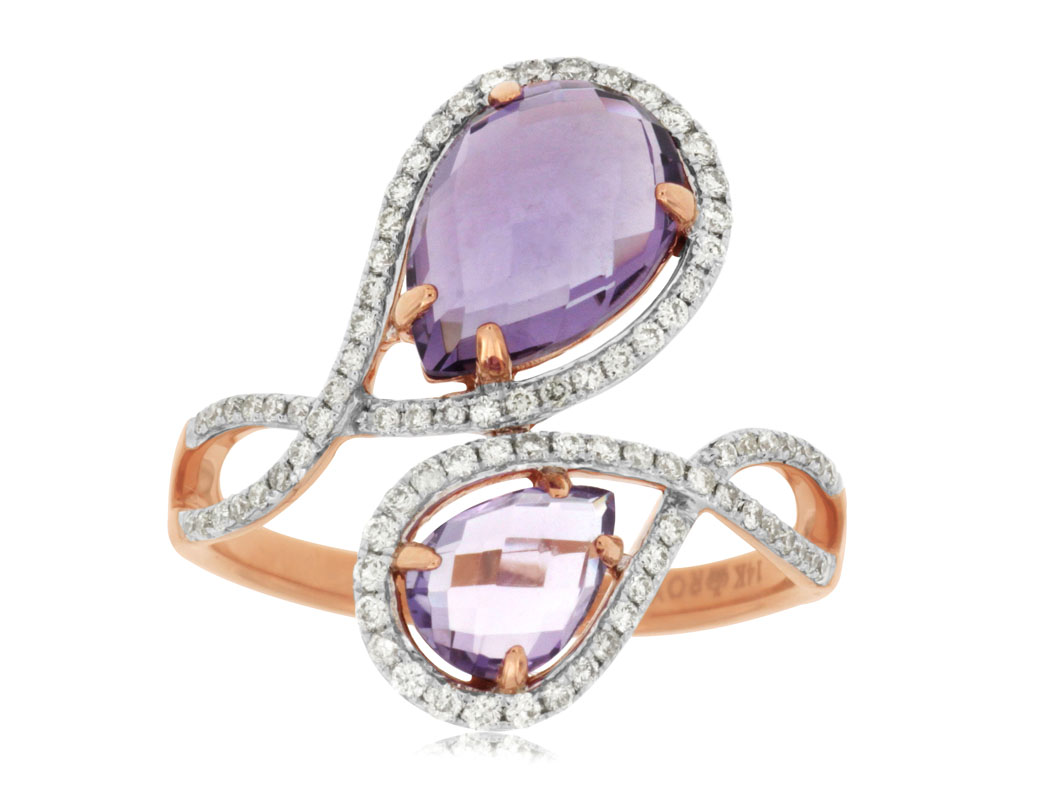 AMETHYST & DIAMOND RING