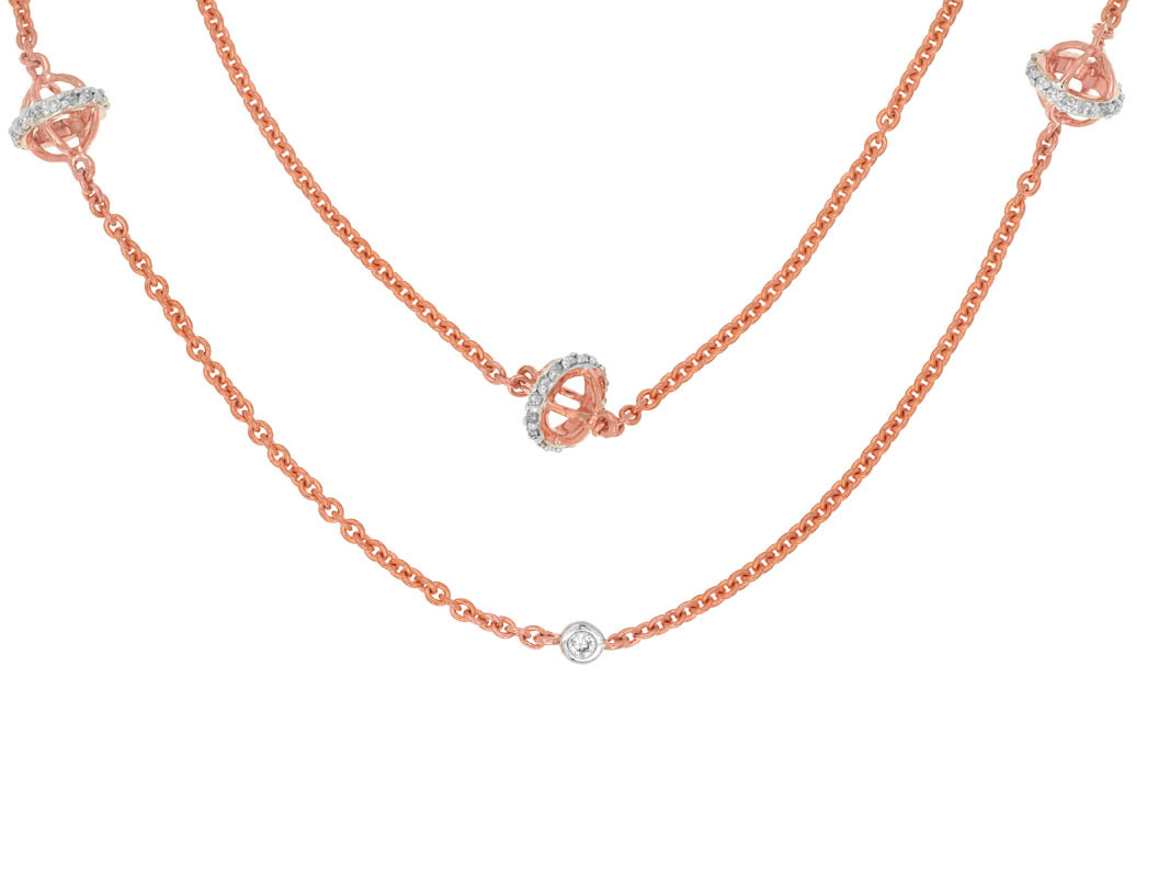 DIAMOND STATION NECKLACE