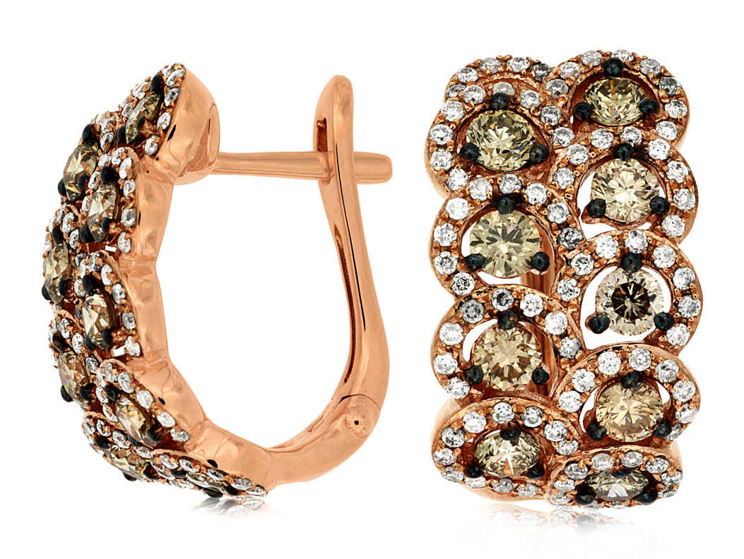 DIAMOND &MOCHA DIAMOND EARRING