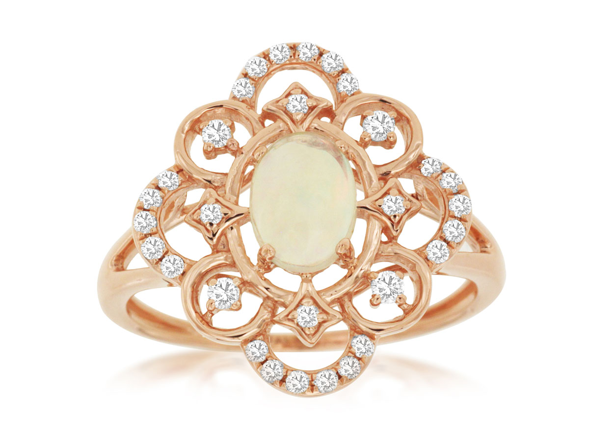 OPAL & DIAMOND RING