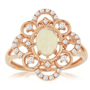 OPAL & DIAMOND RING