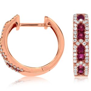 RUBY & DIAMOND EARRING