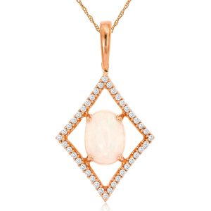 OPAL & DIAMOND PENDANT