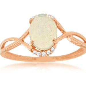OPAL & DIAMOND RING
