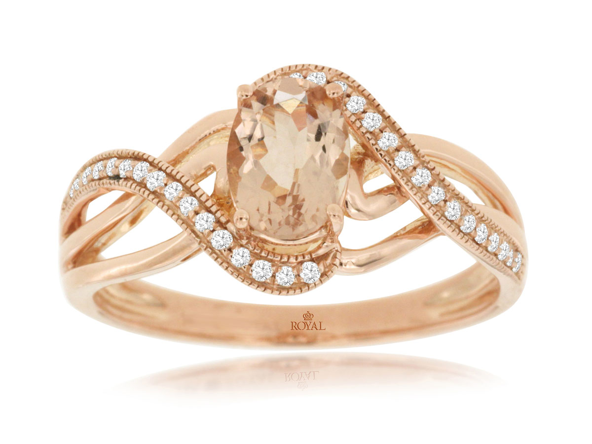 MORGANITE & DIAMOND RING