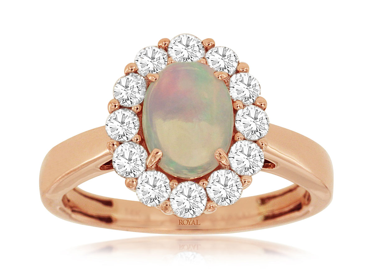OPAL & DIAMOND RING