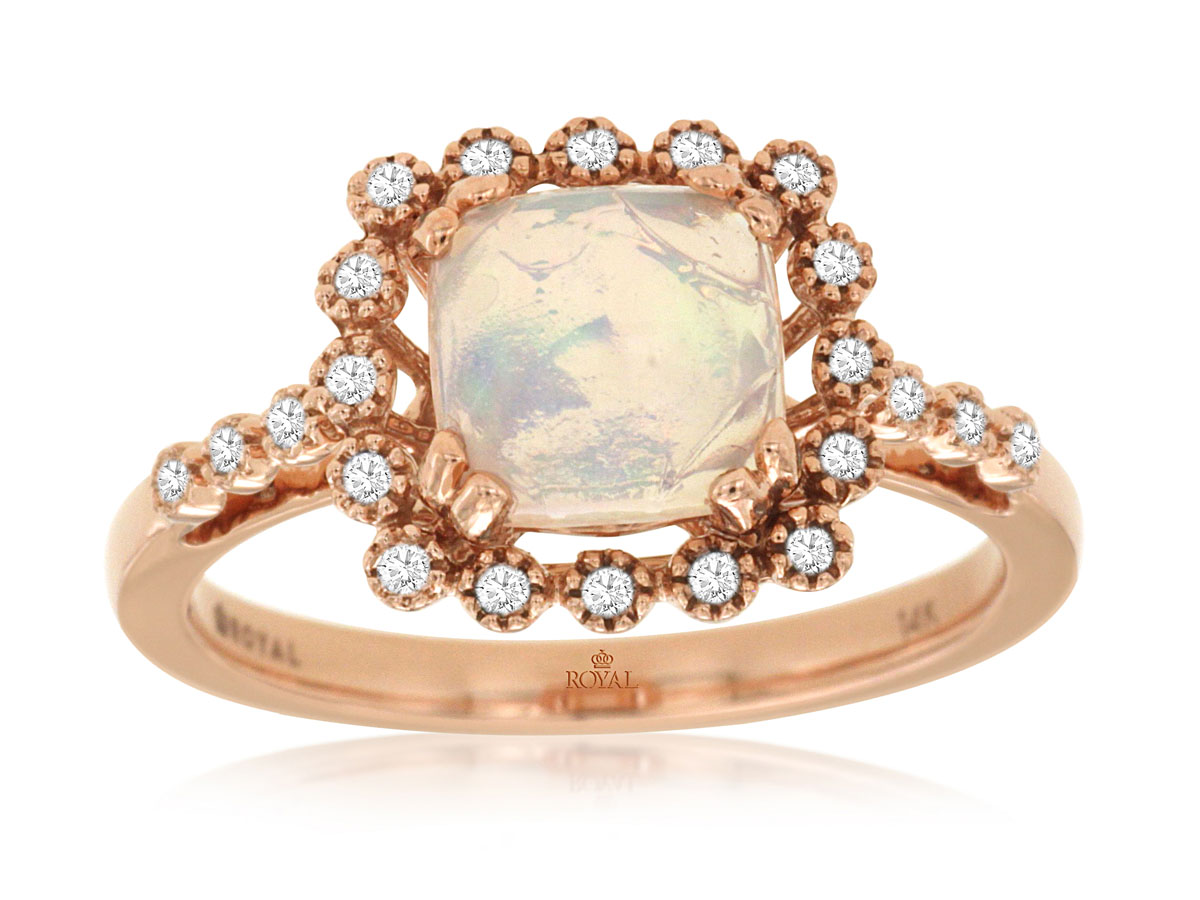 OPAL & DIAMOND RING