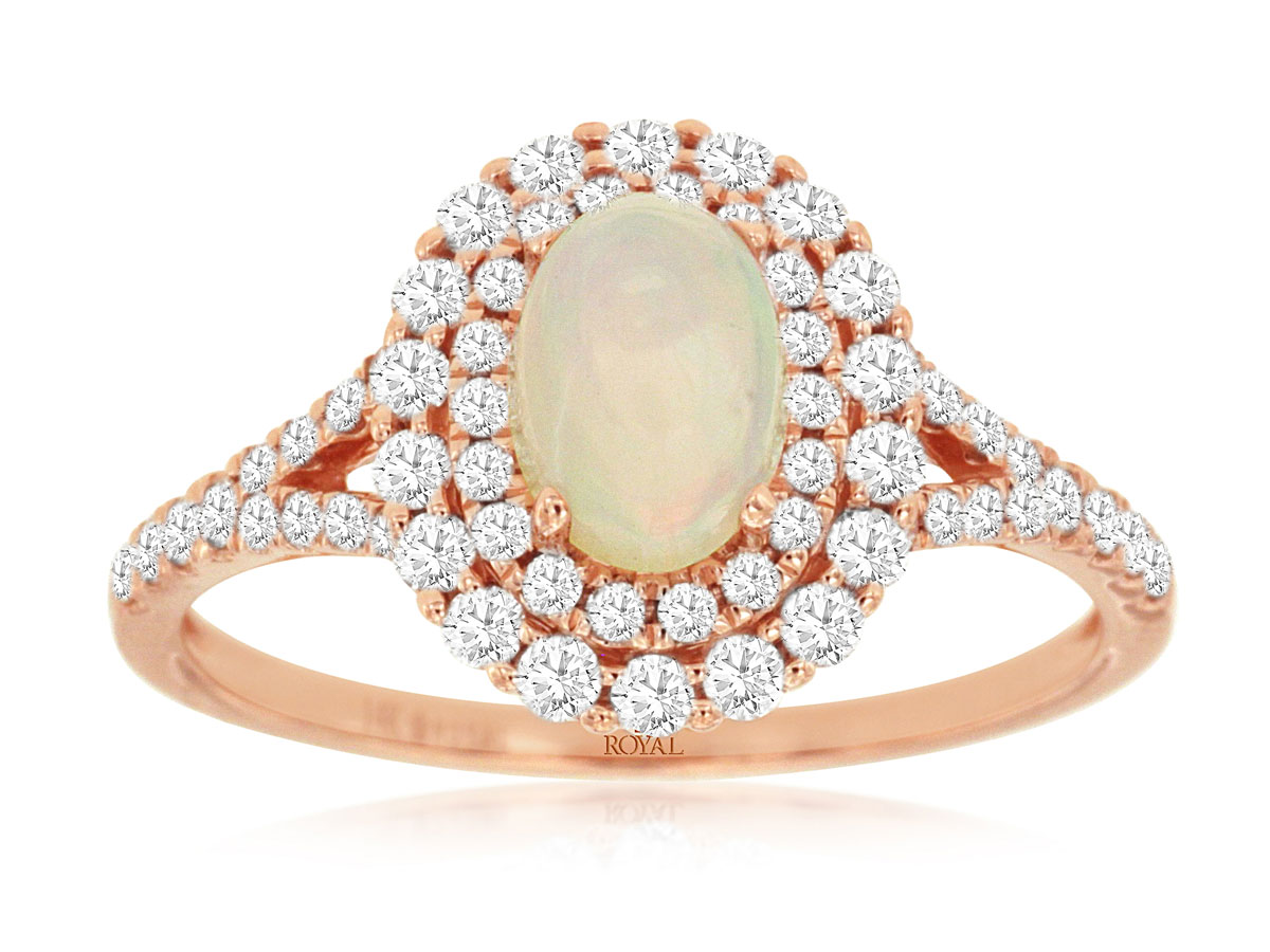 OPAL & DIAMOND RING