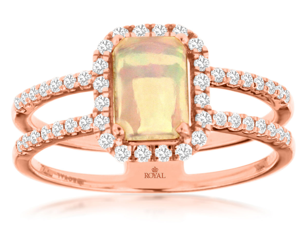 OPAL & DIAMOND RING