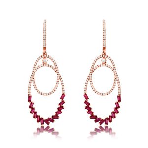 RUBY & DIAMOND EARRING