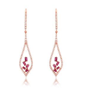 RUBY & DIAMOND EARRING