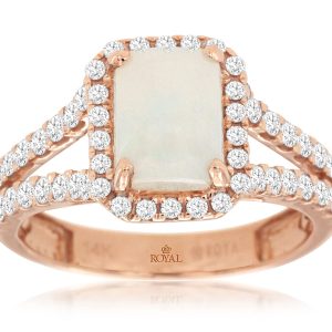 OPAL & DIAMOND RING