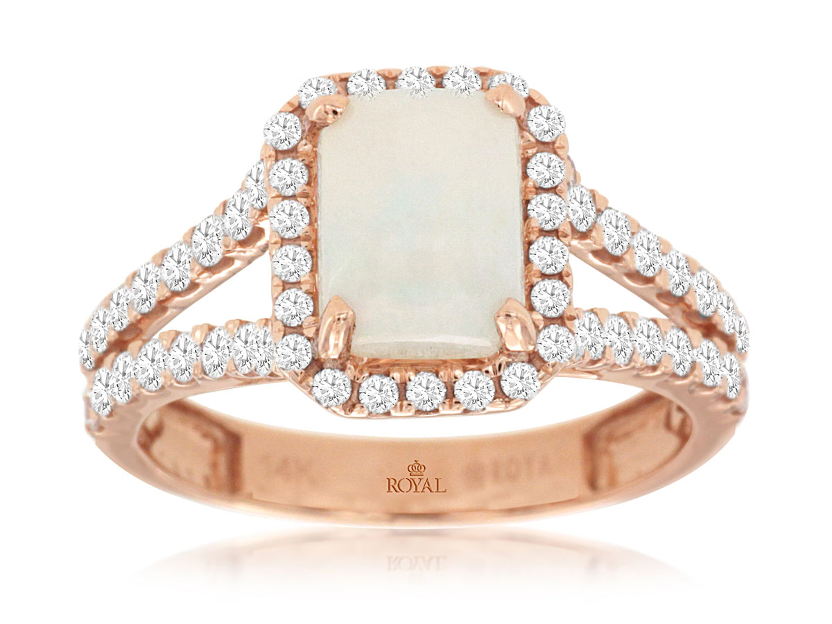 OPAL & DIAMOND RING