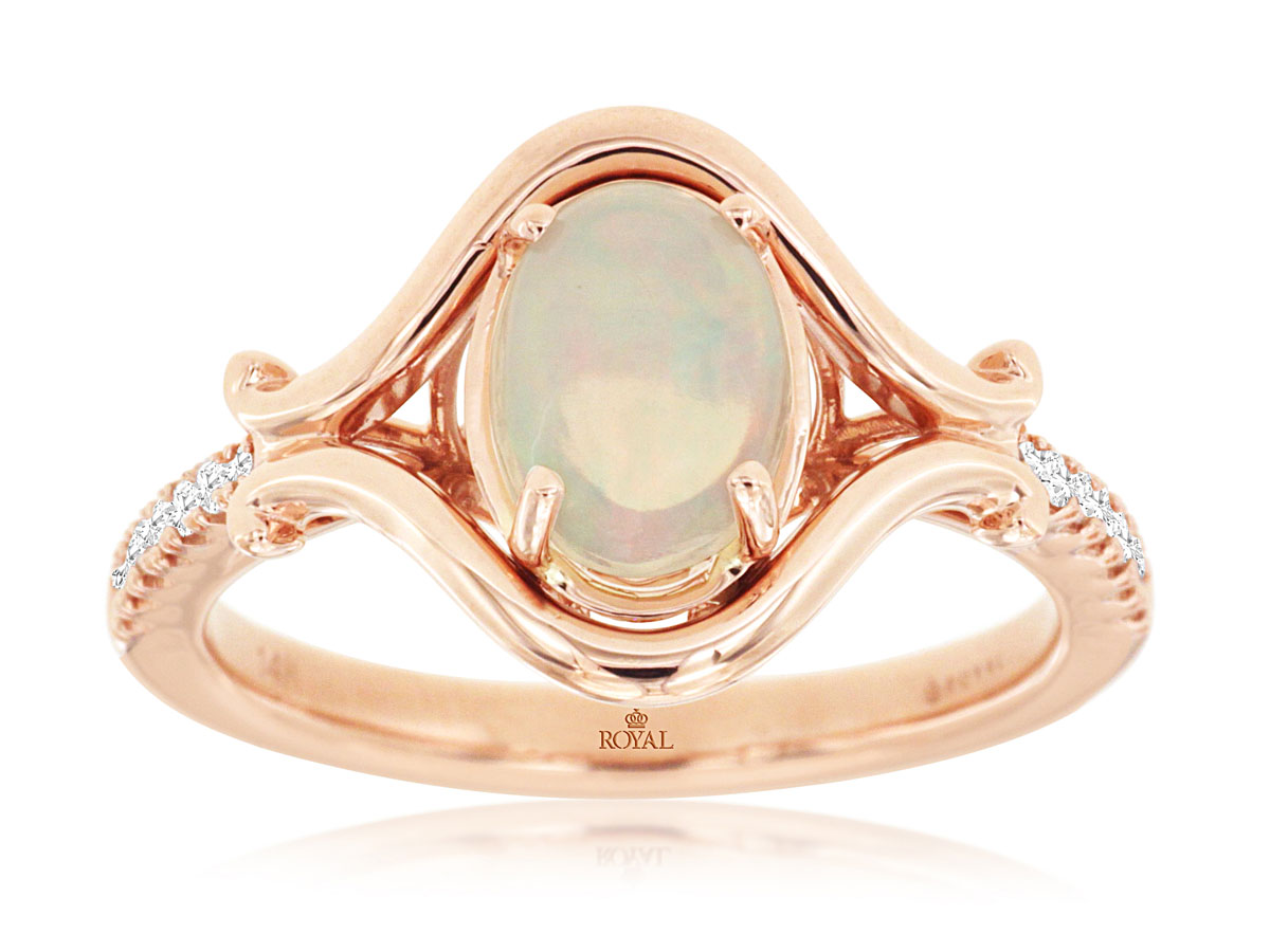 OPAL & DIAMOND RING