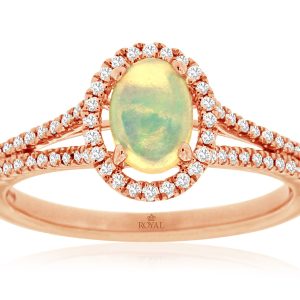 OPAL & DIAMOND RING