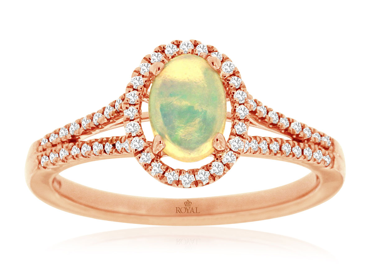 OPAL & DIAMOND RING