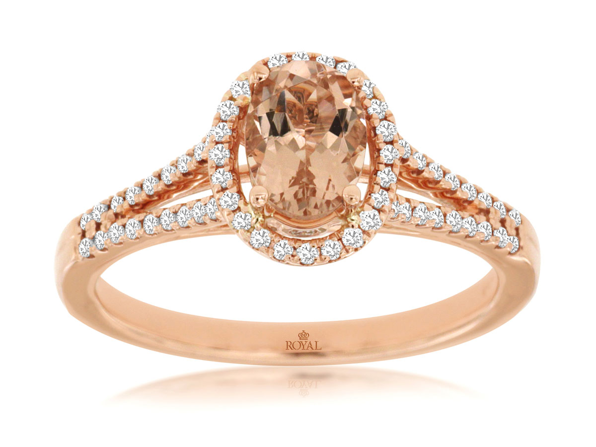 MORGANITE & DIAMOND RING