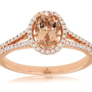 MORGANITE & DIAMOND RING