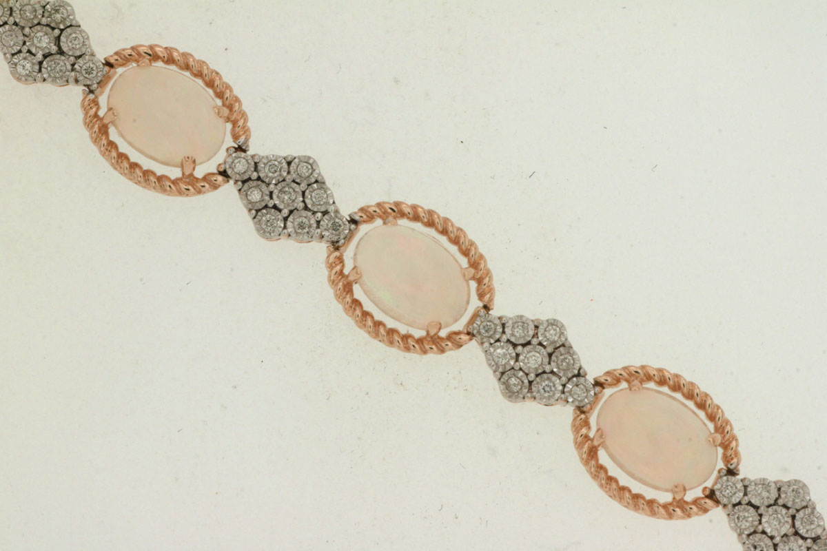 OPAL & DIAMOND BRACELET