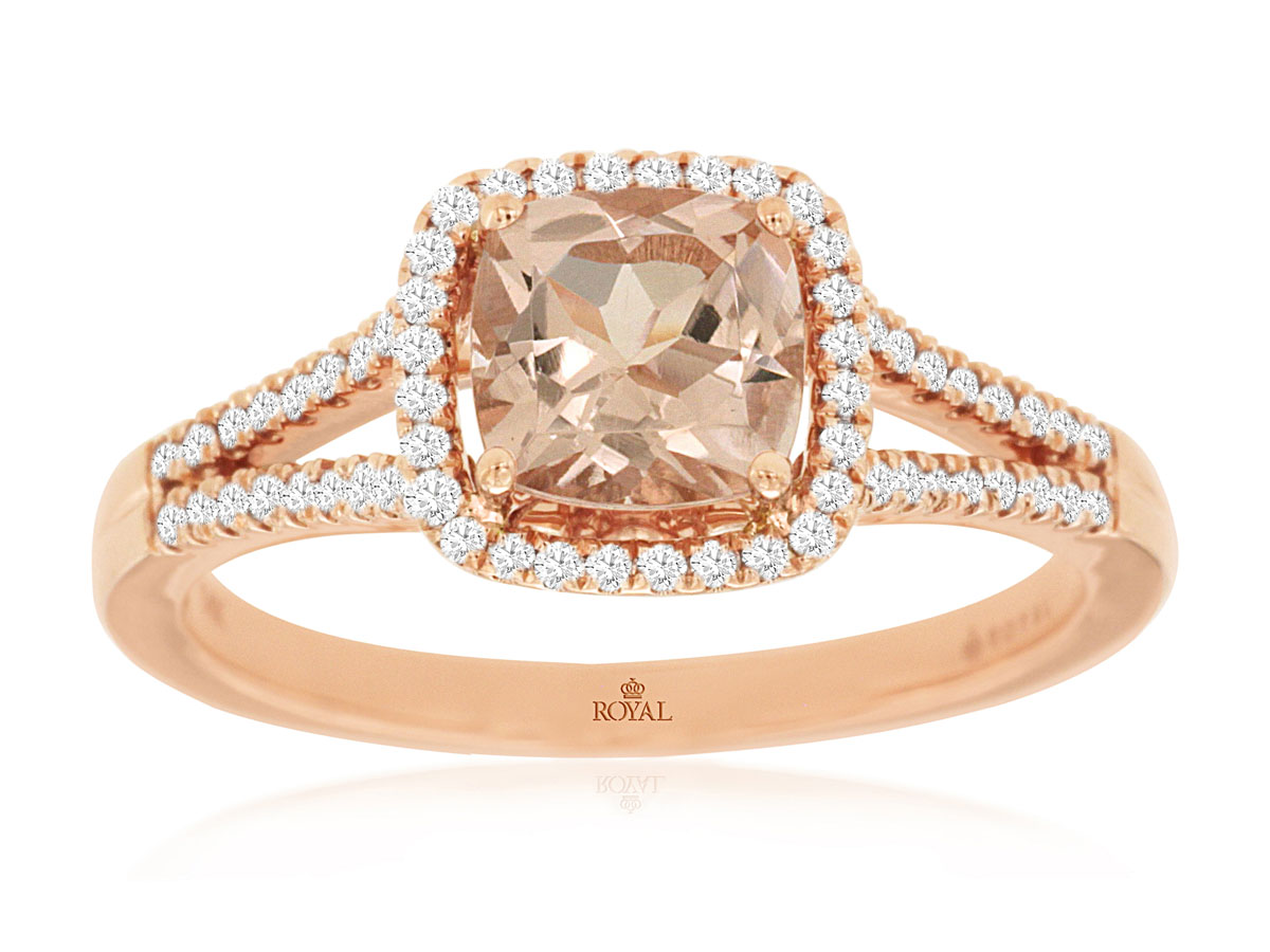 MORGANITE & DIAMOND RING
