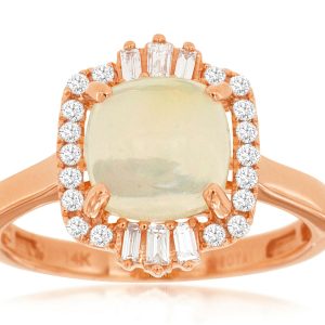 OPAL & DIAMOND RING