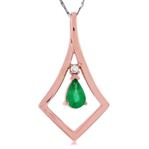 EMERALD & DIAMOND PENDANT