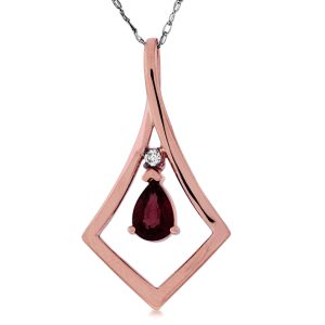 RUBY & DIAMOND PENDANT