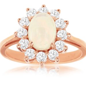 OPAL & DIAMOND RING