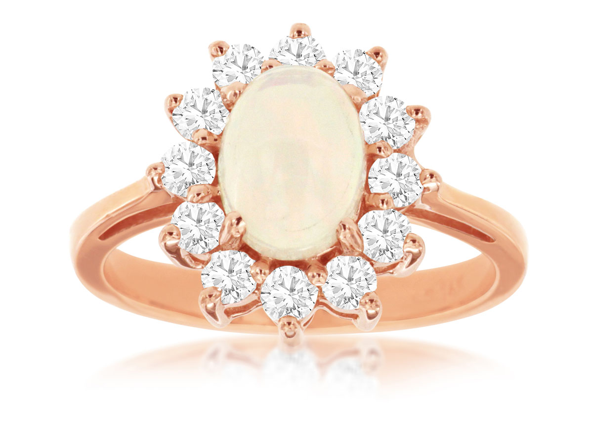 OPAL & DIAMOND RING