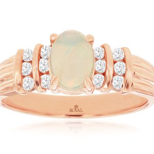 OPAL & DIAMOND RING