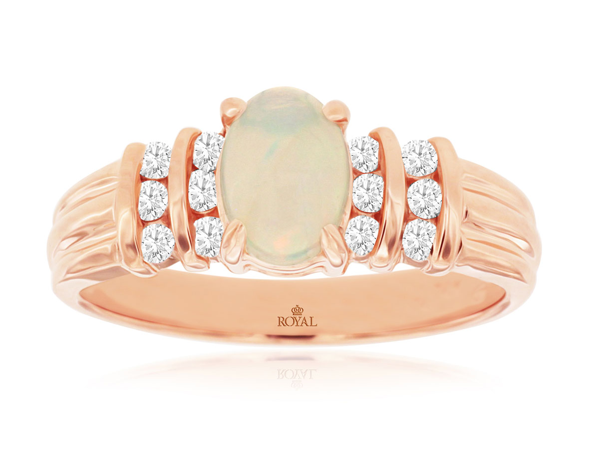 OPAL & DIAMOND RING