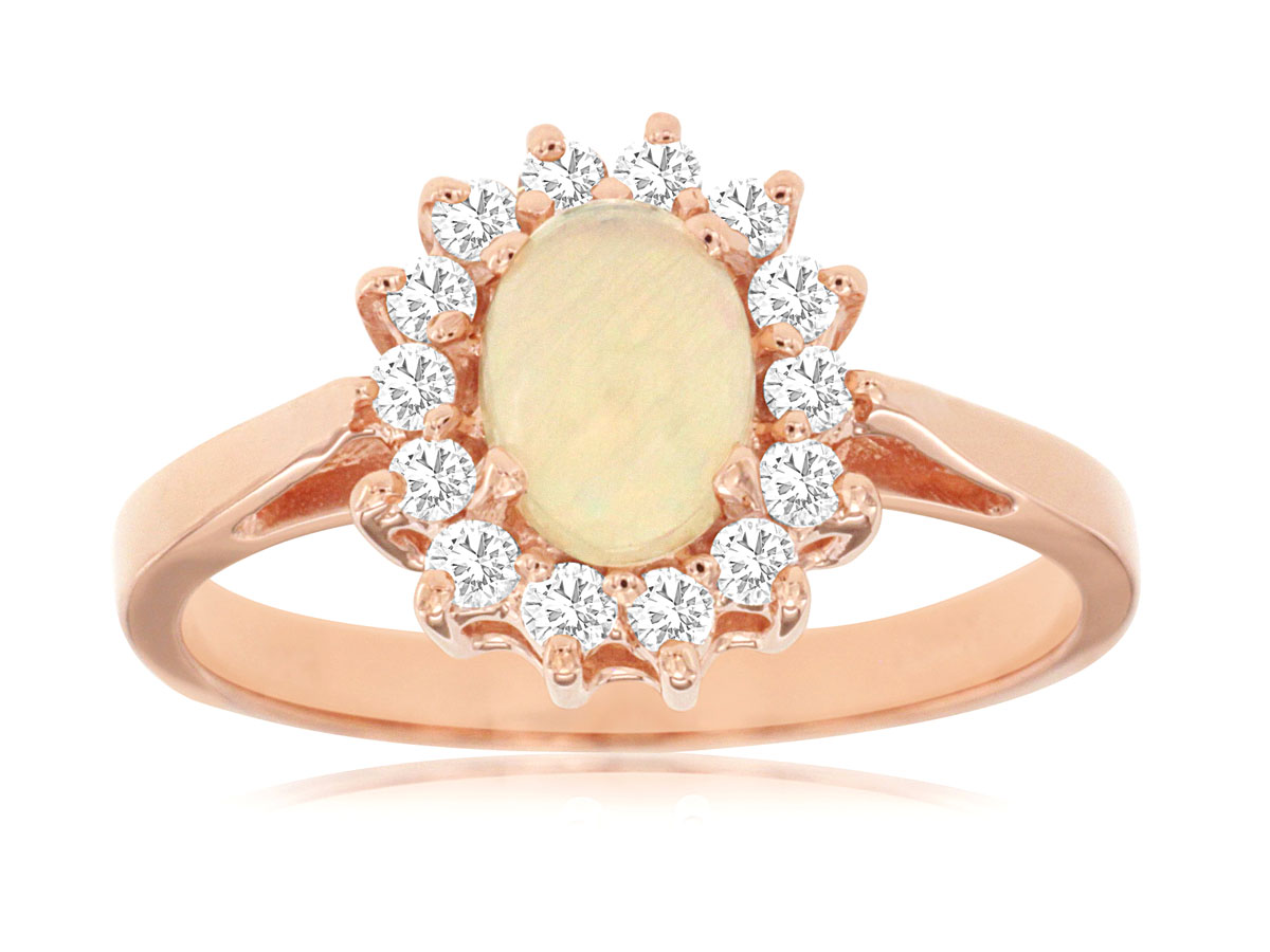 OPAL & DIAMOND RING