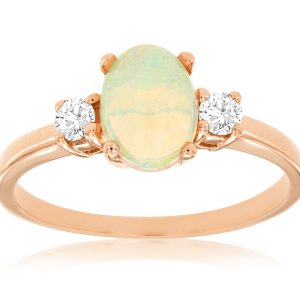 OPAL & DIAMOND RING