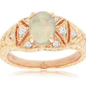 OPAL & DIAMOND RING