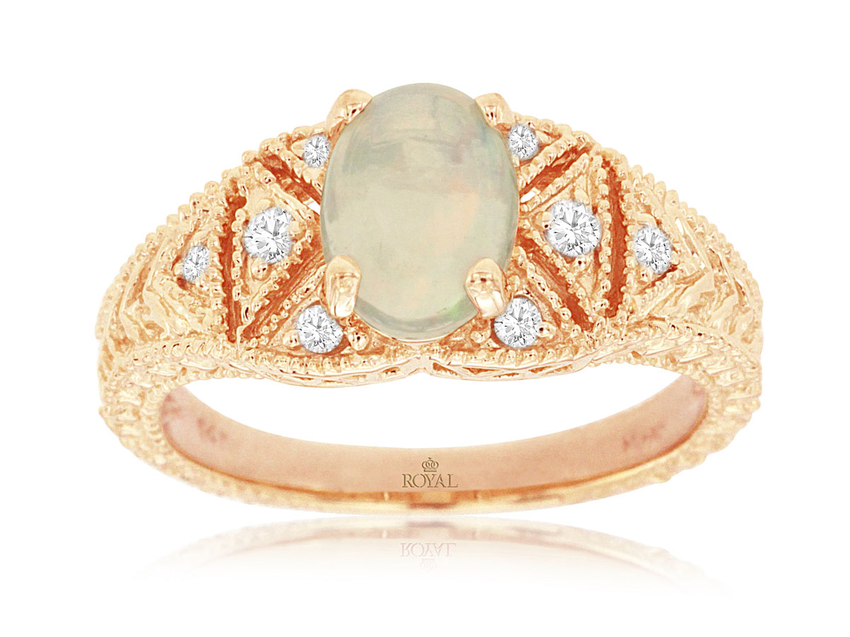 OPAL & DIAMOND RING