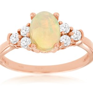 OPAL & DIAMOND RING