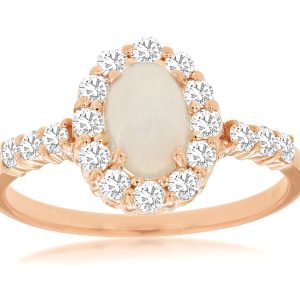 OPAL & DIAMOND RING