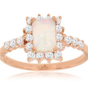 OPAL & DIAMOND RING