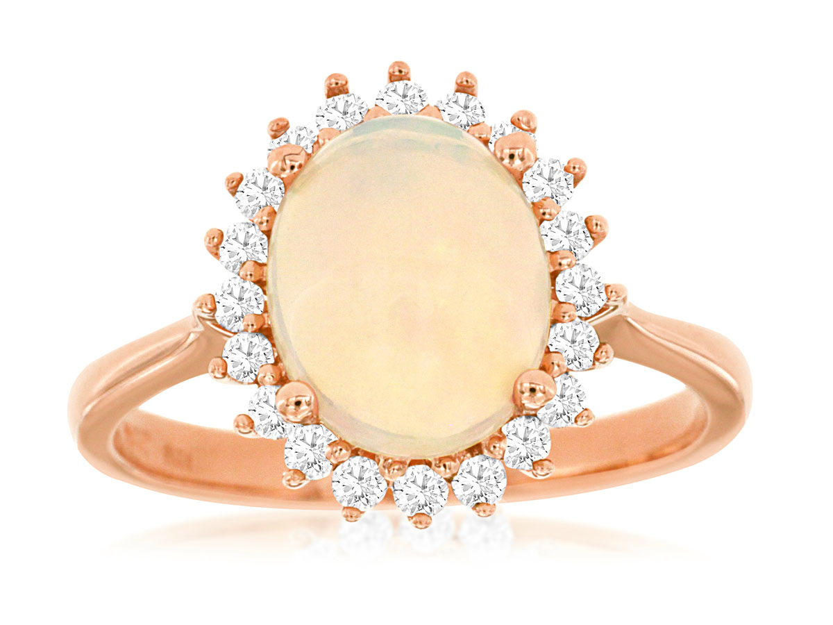 OPAL & DIAMOND RING