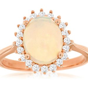 OPAL & DIAMOND RING