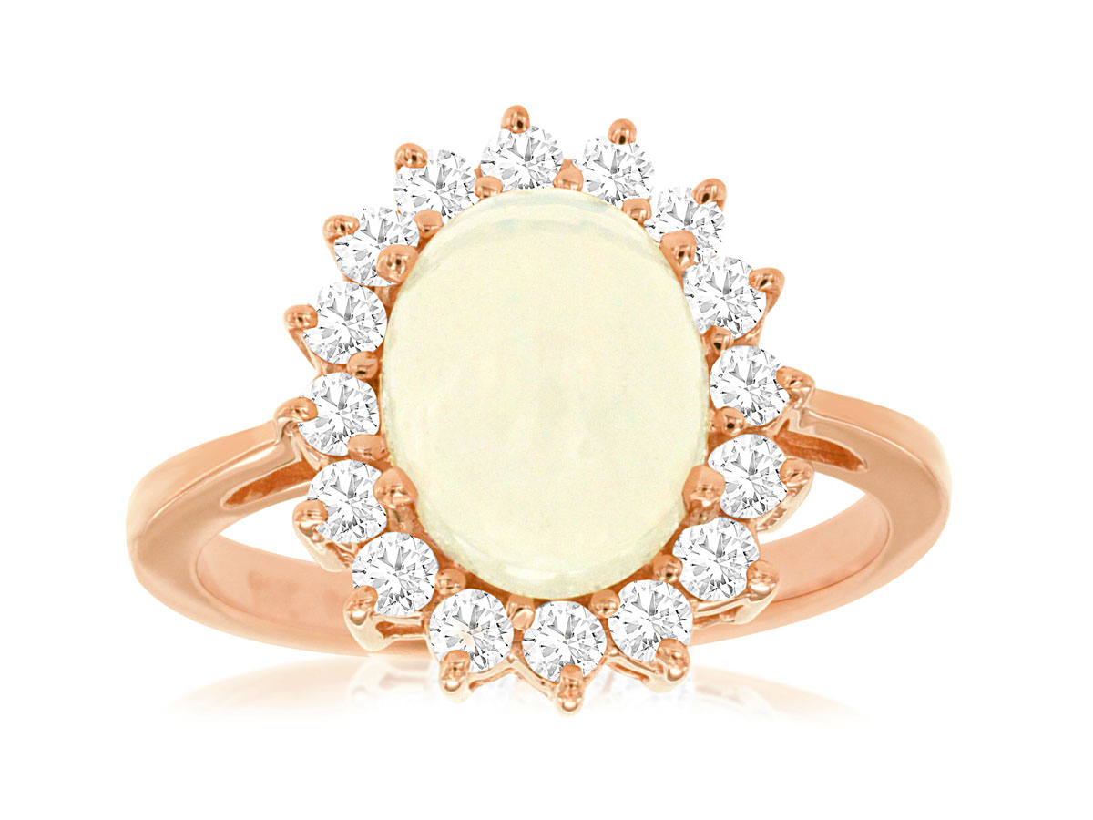OPAL & DIAMOND RING