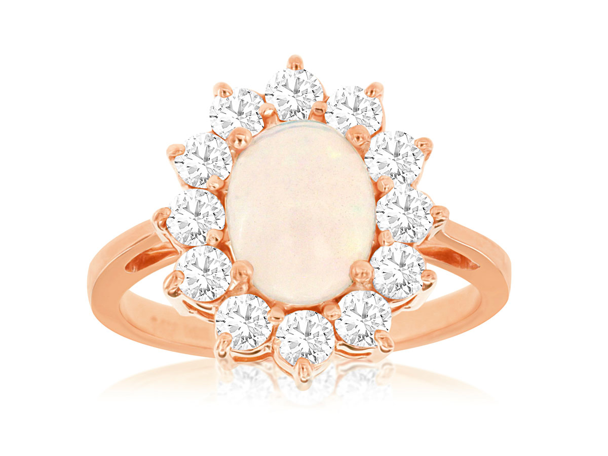 OPAL & DIAMOND RING