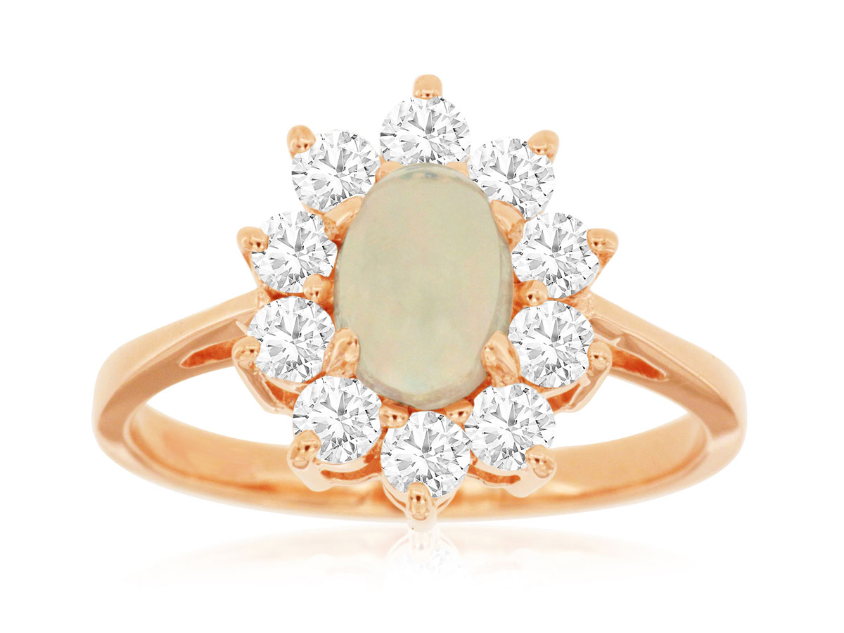 OPAL & DIAMOND RING