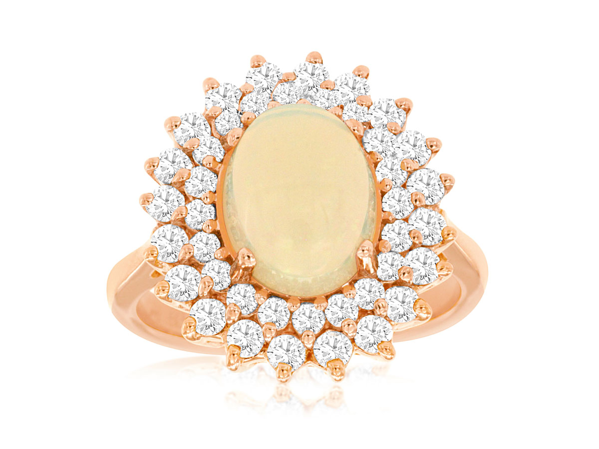 OPAL & DIAMOND RING