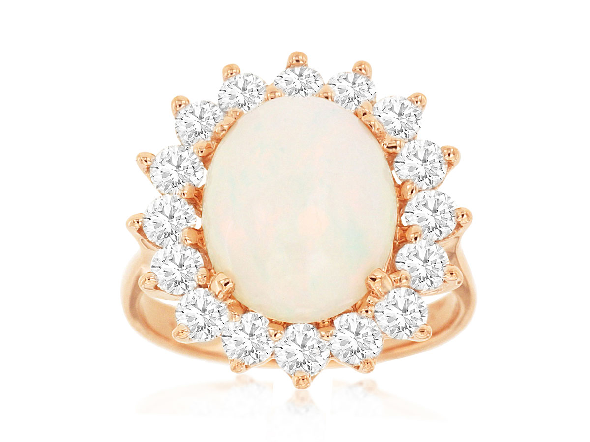 OPAL & DIAMOND RING